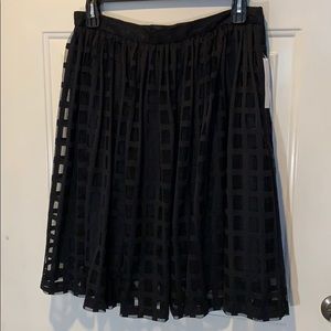 NWT Beautuful windowpane overlay, lined skirt.
